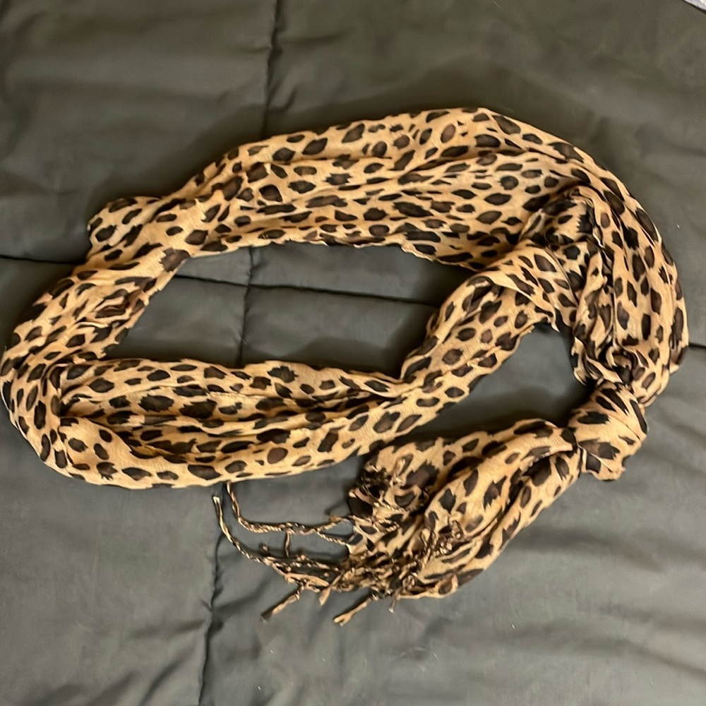Cheetah print scarf